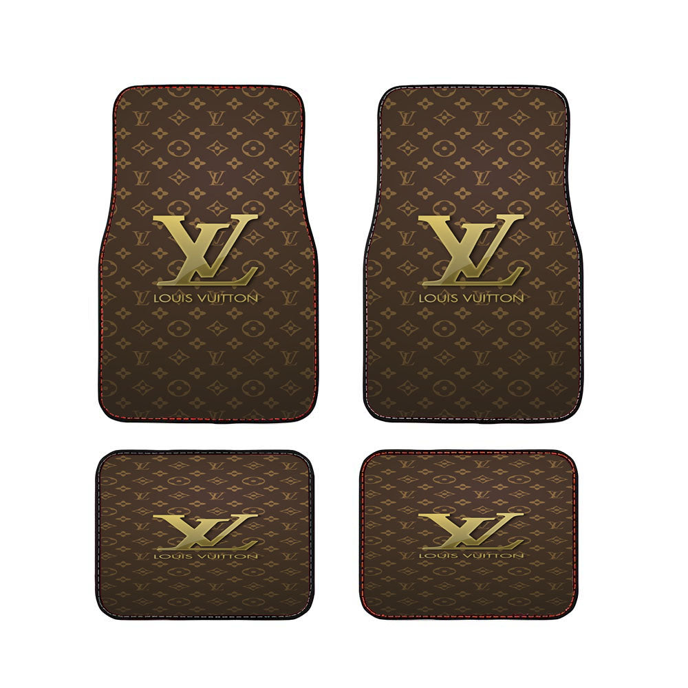 Louis Vuitton Designer Label Logos Patterns Car Floor Mats Accessories