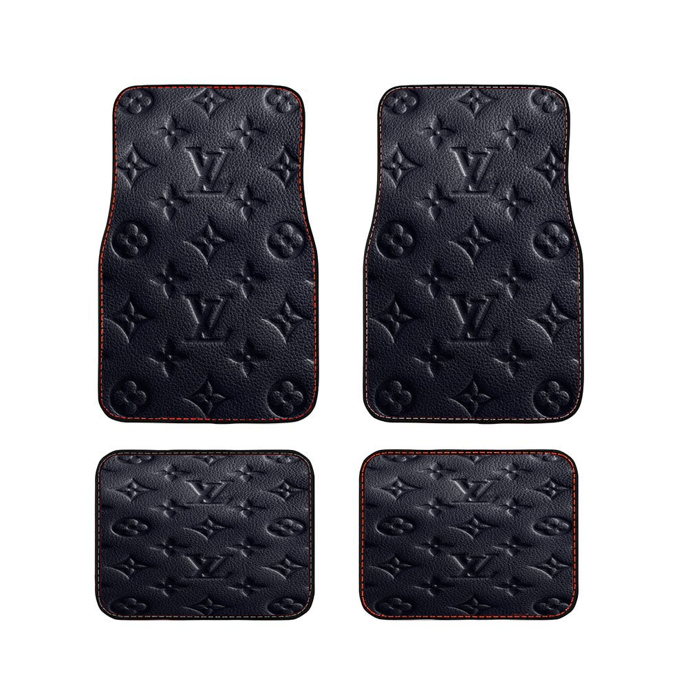 Louis Vuitton Fashion Logo Gray Car Floor Mats Accessories