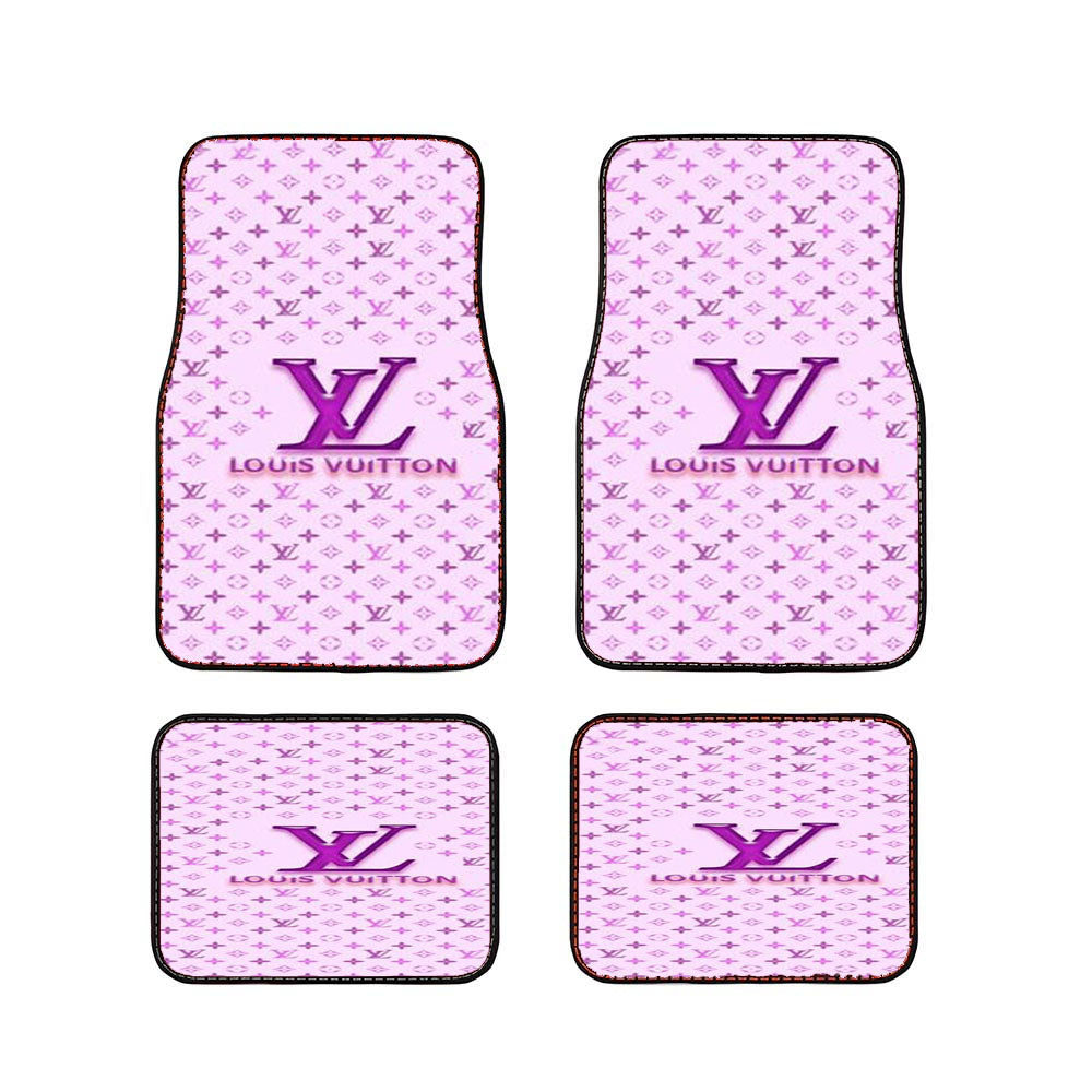 Louis Vuitton Logo Purple Car Floor Mats Accessories