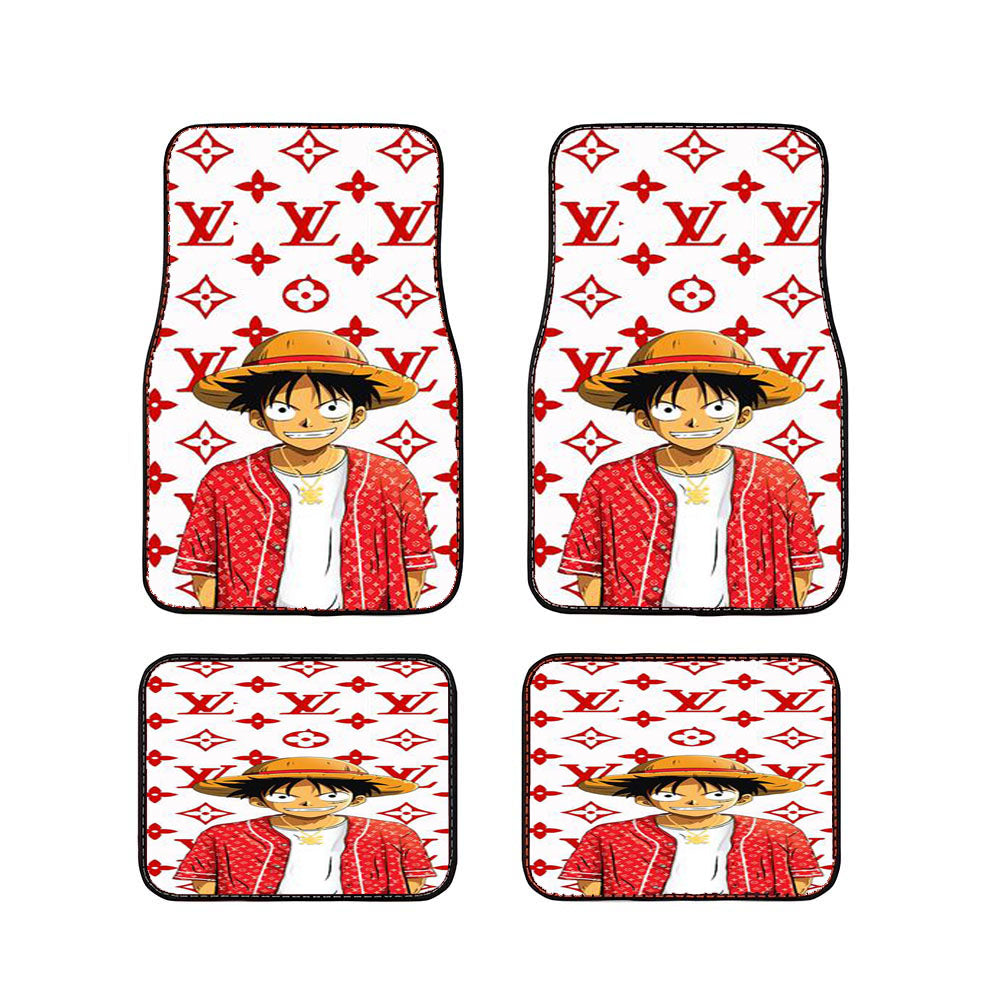 Louis Vuitton Mugiwara No Luffy Car Floor Mats Accessories