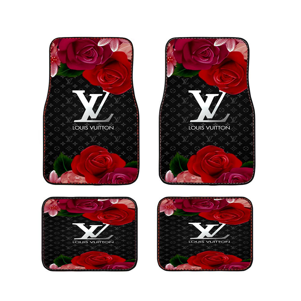 Louis Vuitton With Rose Car Floor Mats Accessories