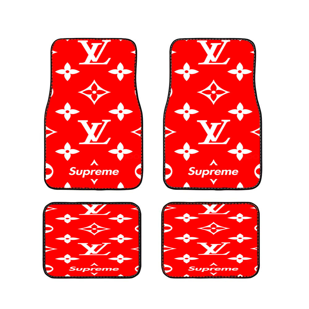 Louis Vuitton X Supreme Car Floor Mats Accessories