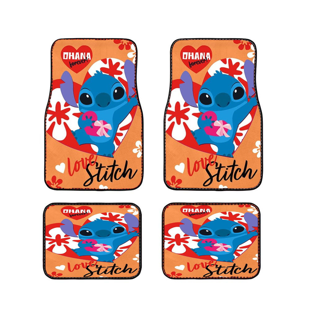 Love, Stitch Car Floor Mats Accessories