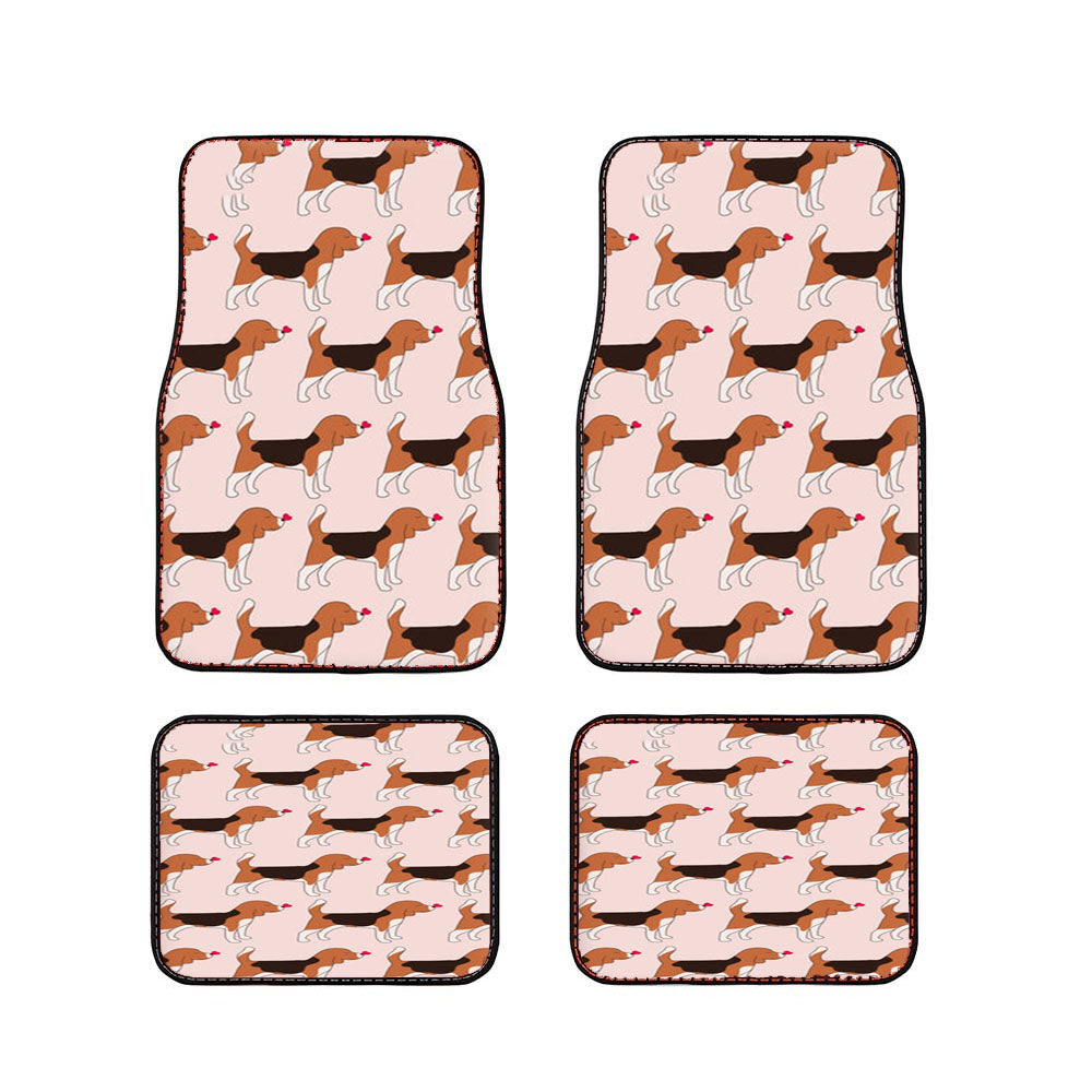 Love Beagle - Dog Pattern Car Floor Mats Accessories