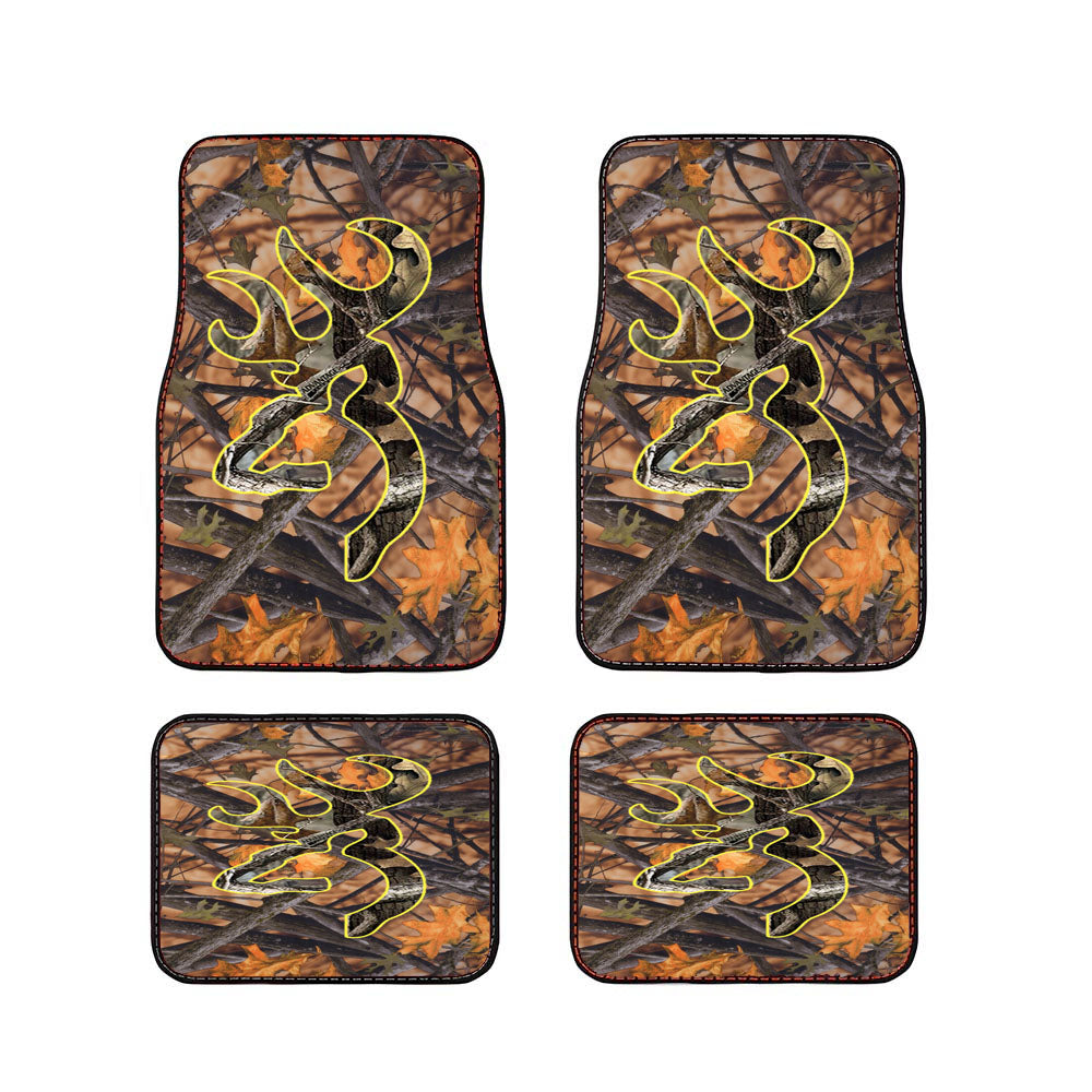 Love Browning Deer Camo Boy Car Floor Mats Accessories
