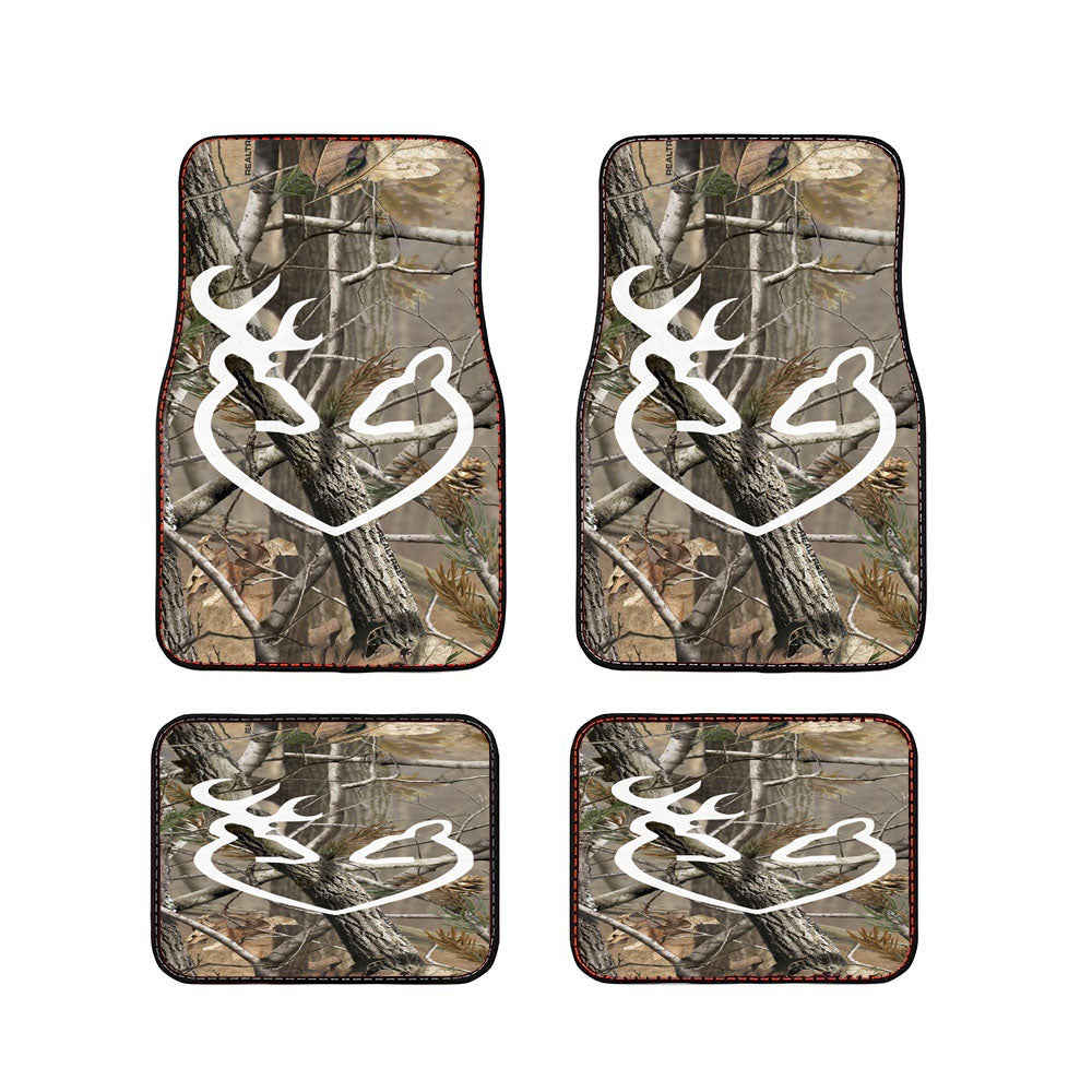 Love Browning Deer Camo Realtree Car Floor Mats Accessories