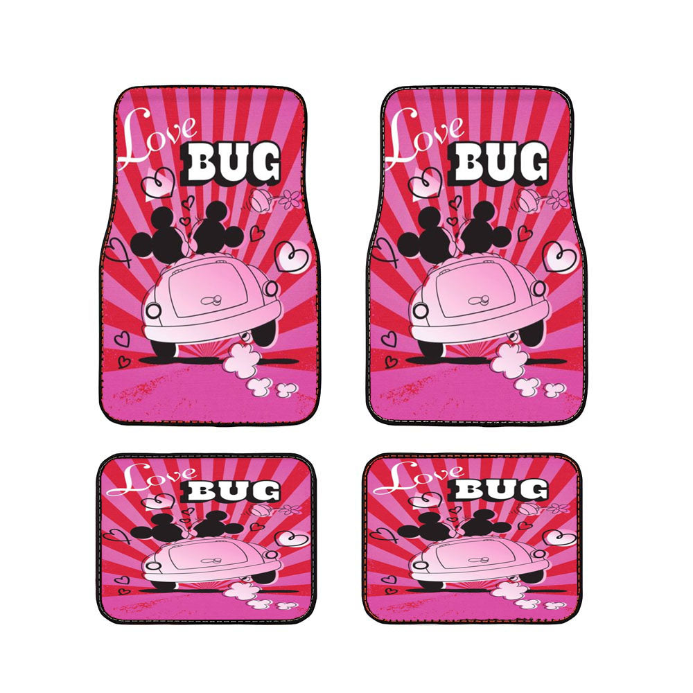 Love Bug Mickey & Minnie Car Floor Mats Accessories