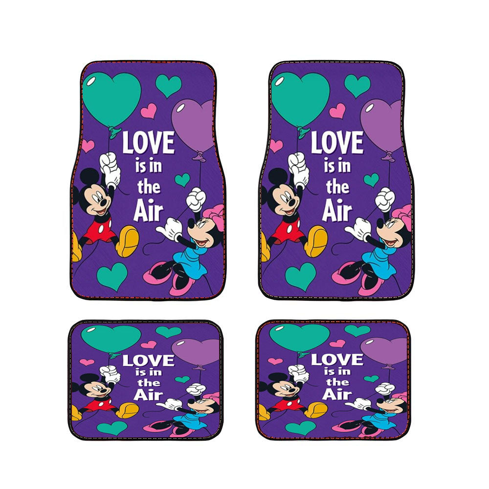 Love Is In The Air Mickey & Minnie Car Floor Mats Accessories