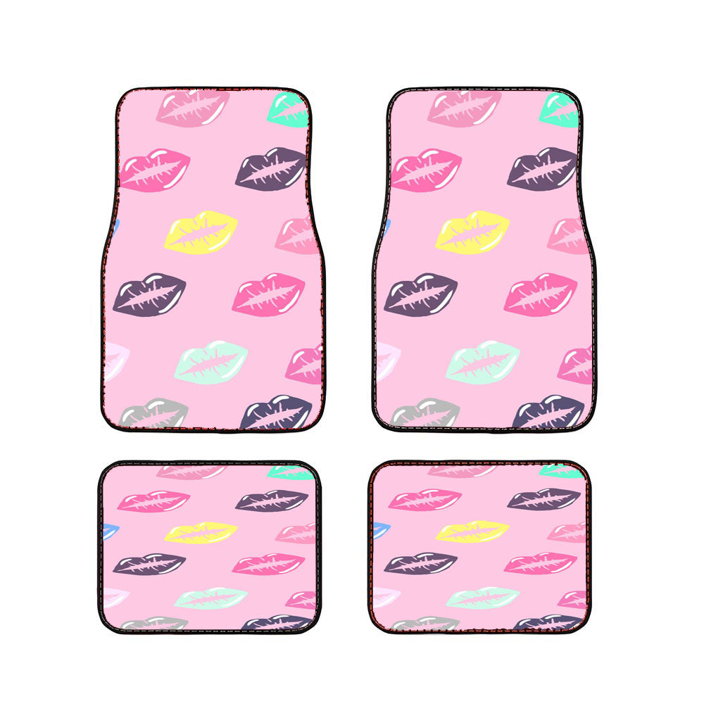 Love Lips Pattern Car Floor Mats Accessories