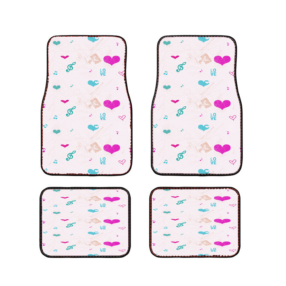 Love Pattern Car Floor Mats Accessories