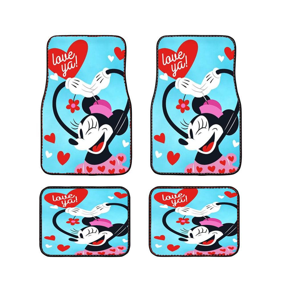 Love Ya Minnie Car Floor Mats Accessories