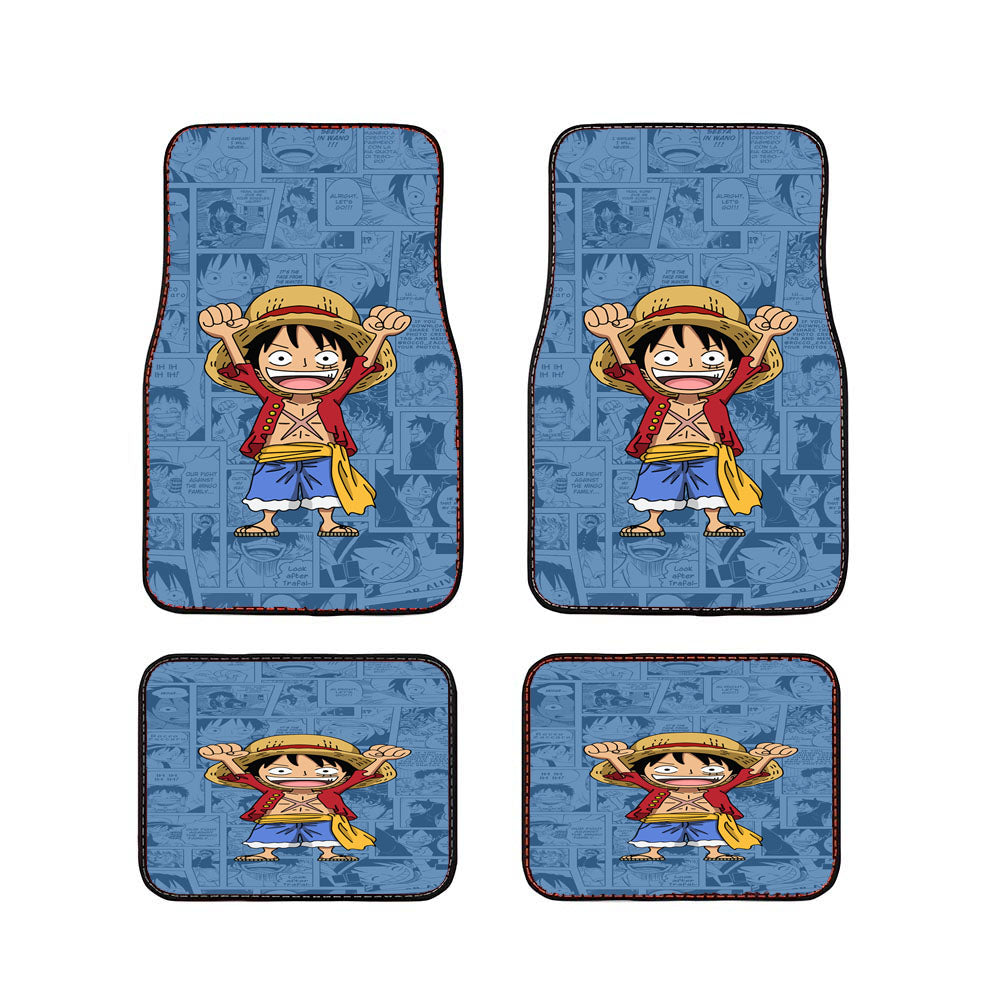 Luffy One Piece Comic Car Floor Mats Accessories
