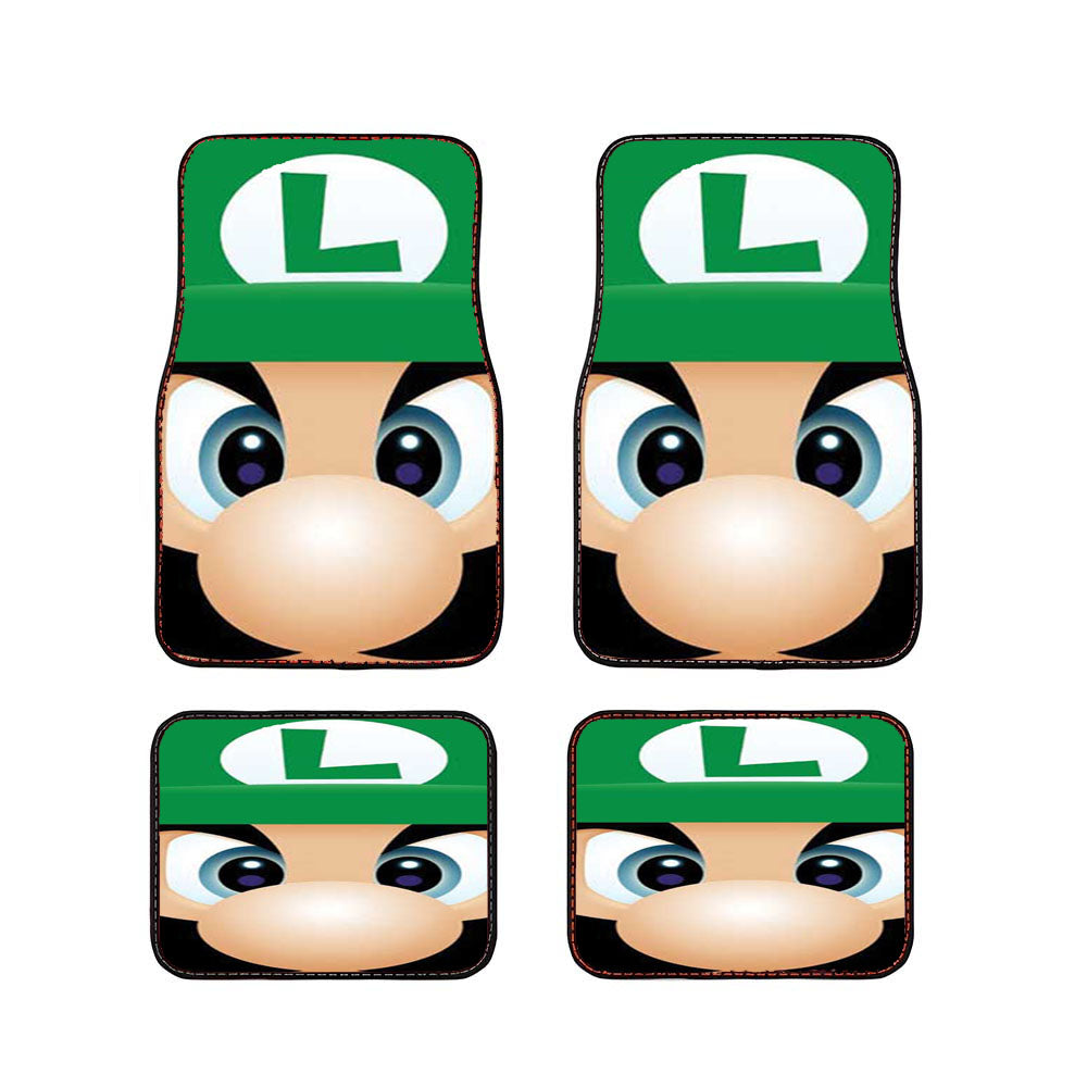 Luigi Close Up Car Floor Mats Accessories