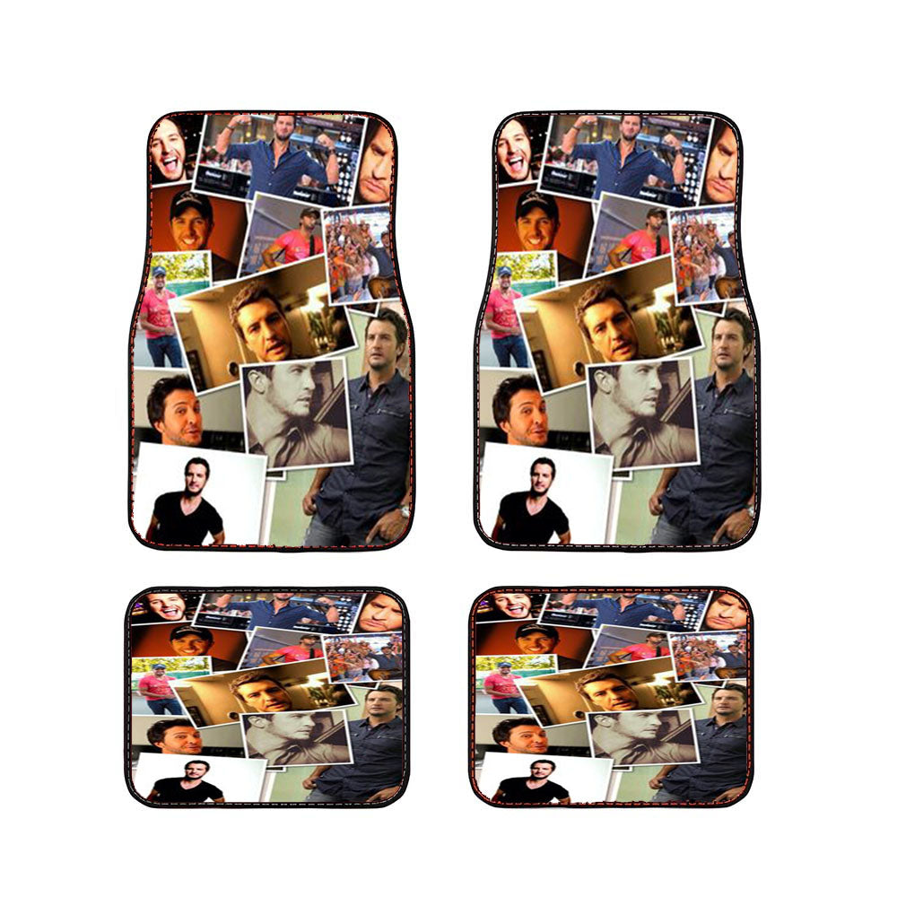 Luke Bryan Collage Car Floor Mats Accessories
