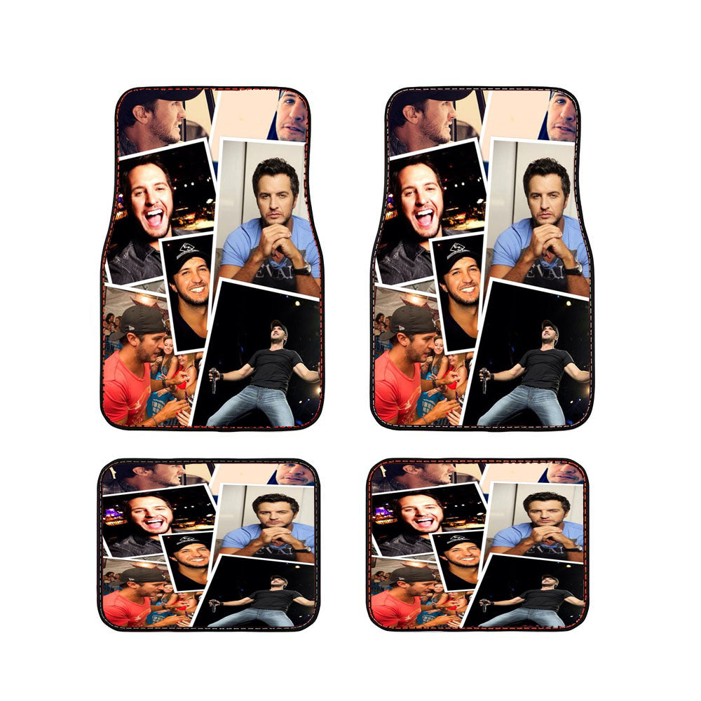 Luke Bryant Photo Collage Car Floor Mats Accessories