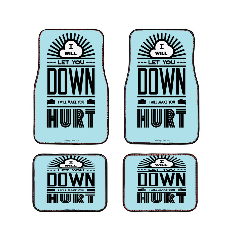 Lyric Johnny Cash Car Floor Mats Accessories
