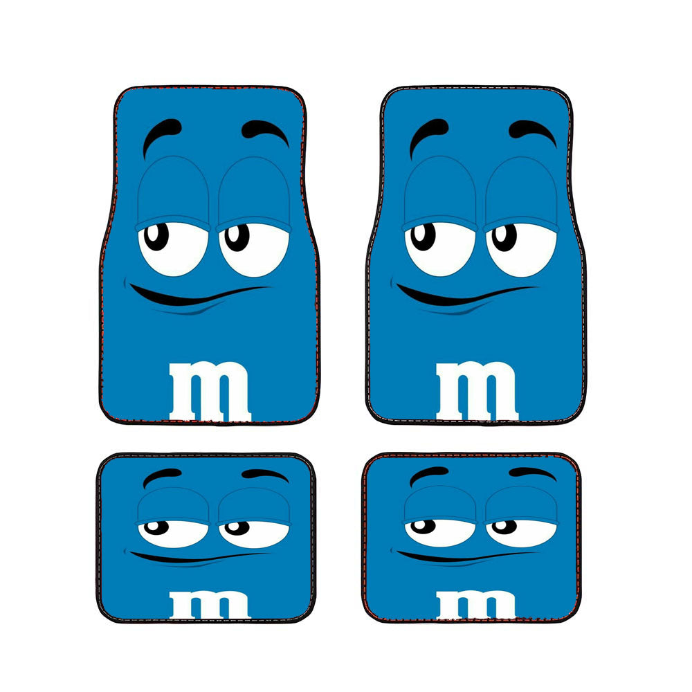 M&M'S Blue Car Floor Mats Accessories