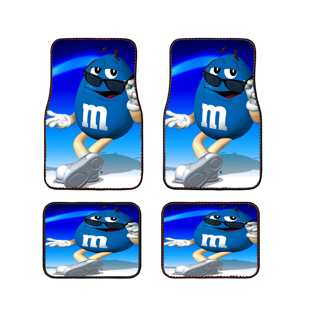 M&M'S Blue Candy Car Floor Mats Accessories