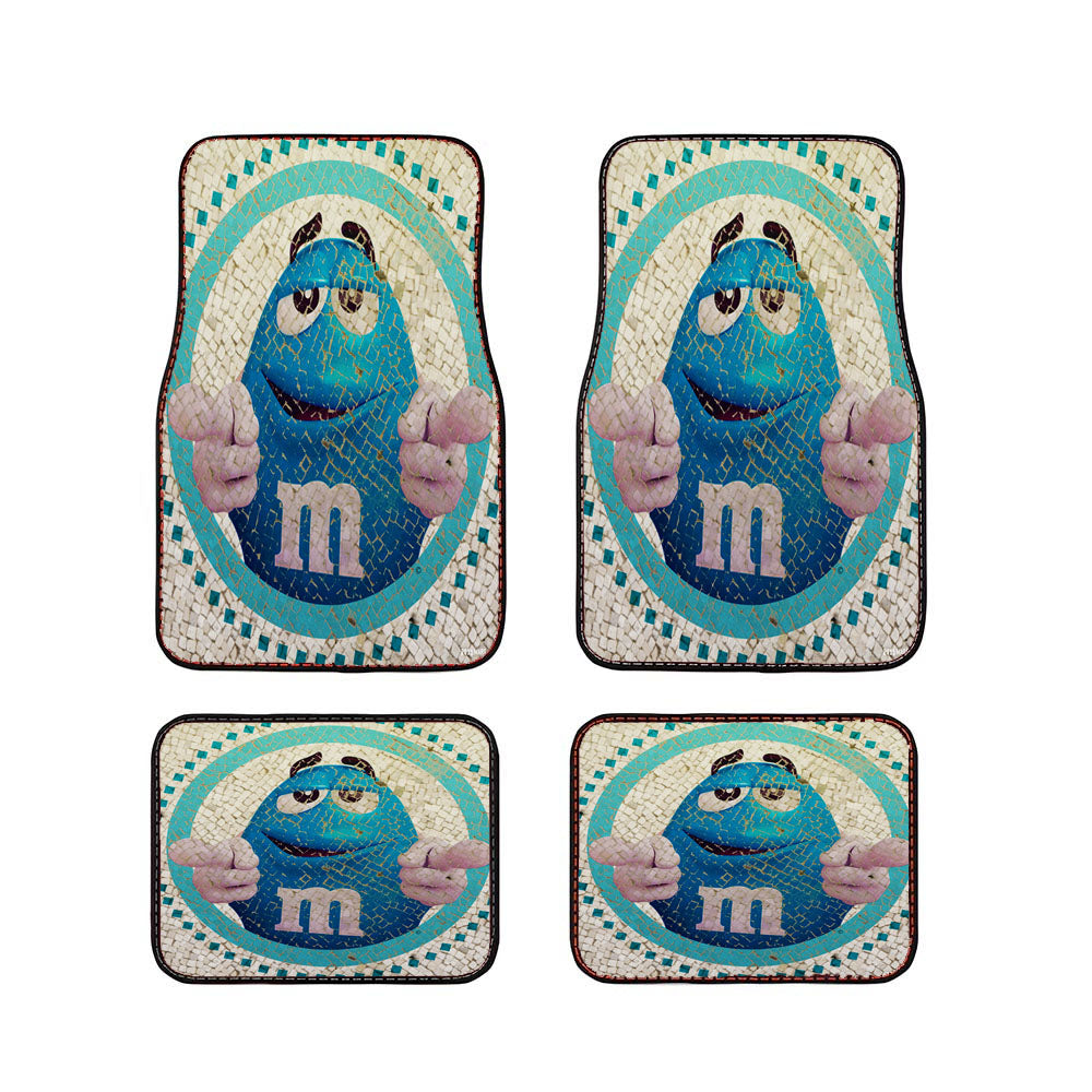 M&M'S Blue Character Car Floor Mats Accessories