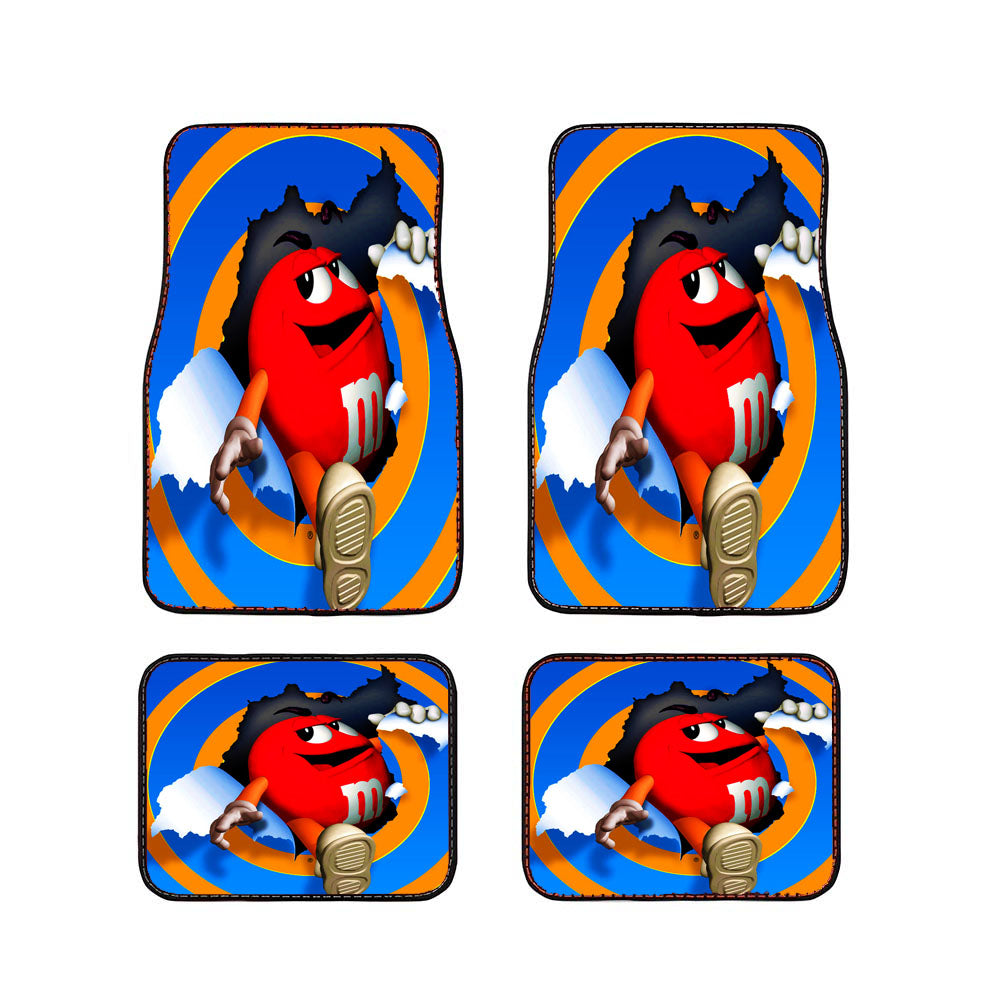M&M'S Character The Red Car Floor Mats Accessories