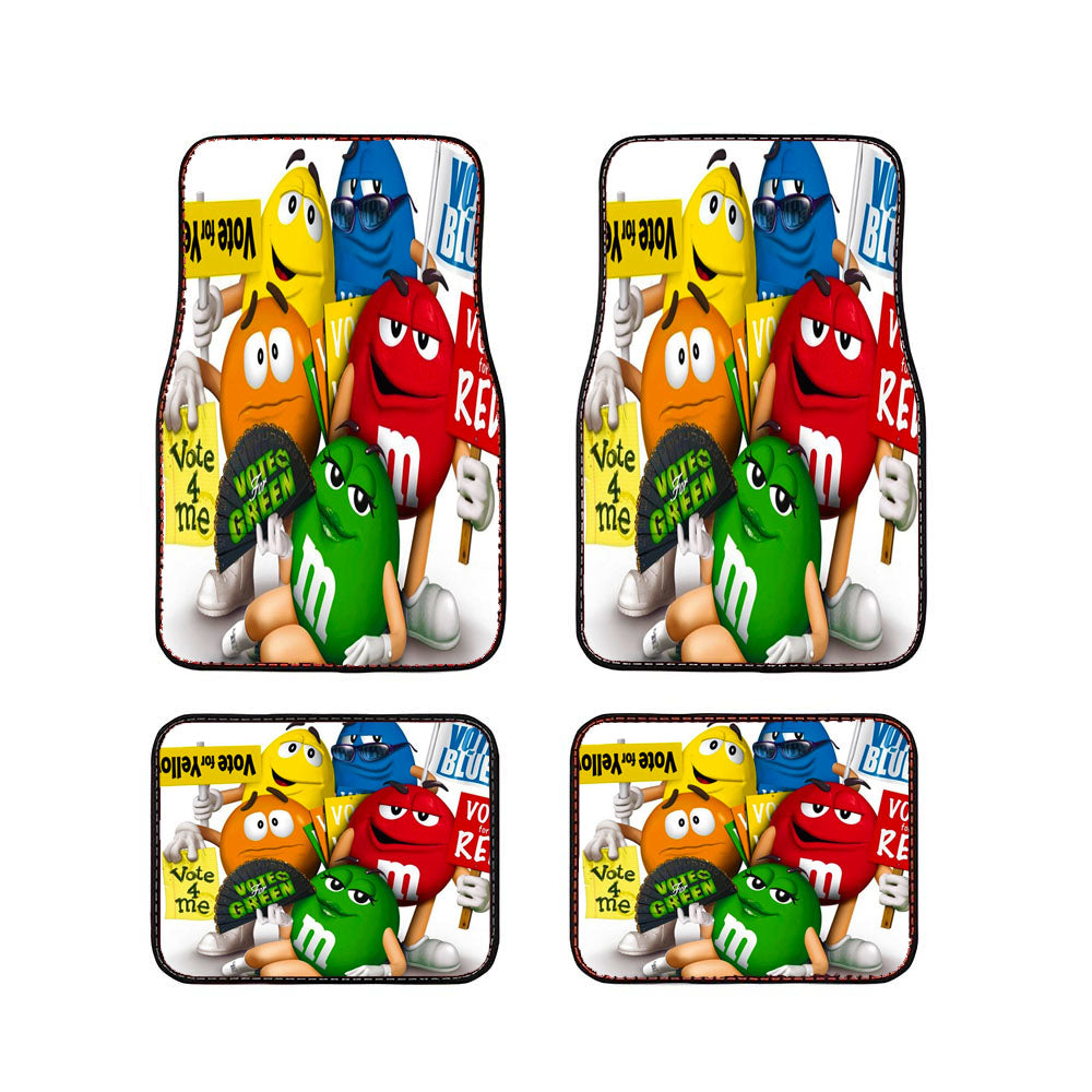 M&M'S Characters Vote Me Car Floor Mats Accessories