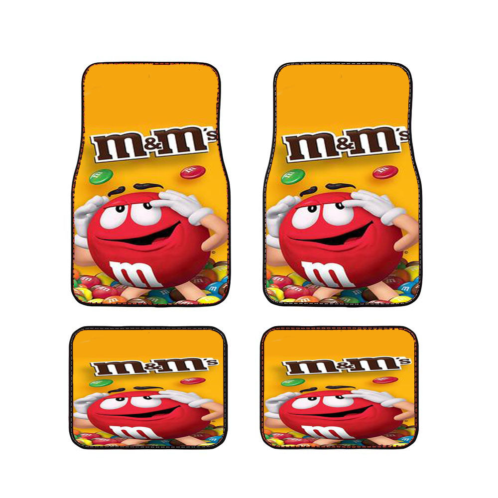 M&M'S Chocolate Mascot Car Floor Mats Accessories