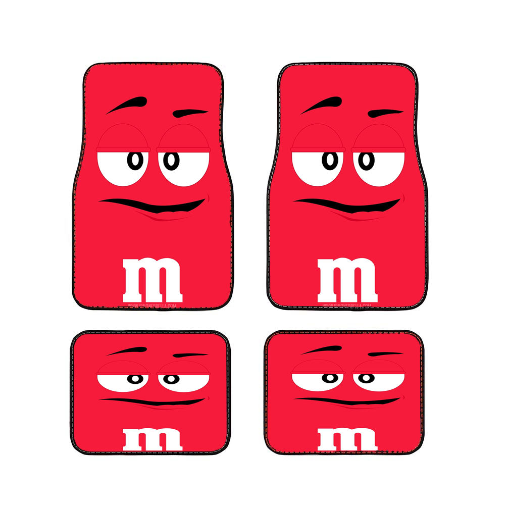 M&M'S Red Car Floor Mats Accessories