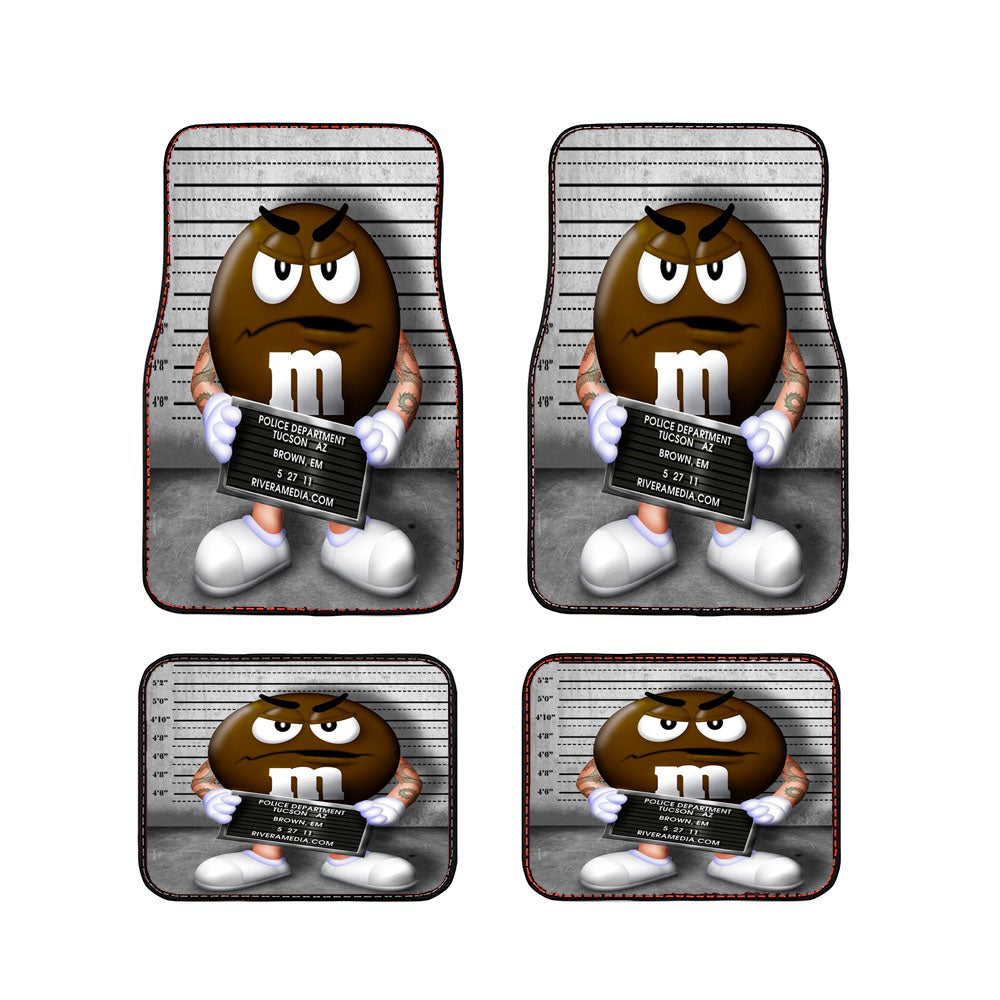 M&M'S The Real Brown Car Floor Mats Accessories