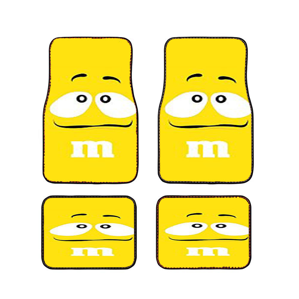 M&M'S Yellow Car Floor Mats Accessories
