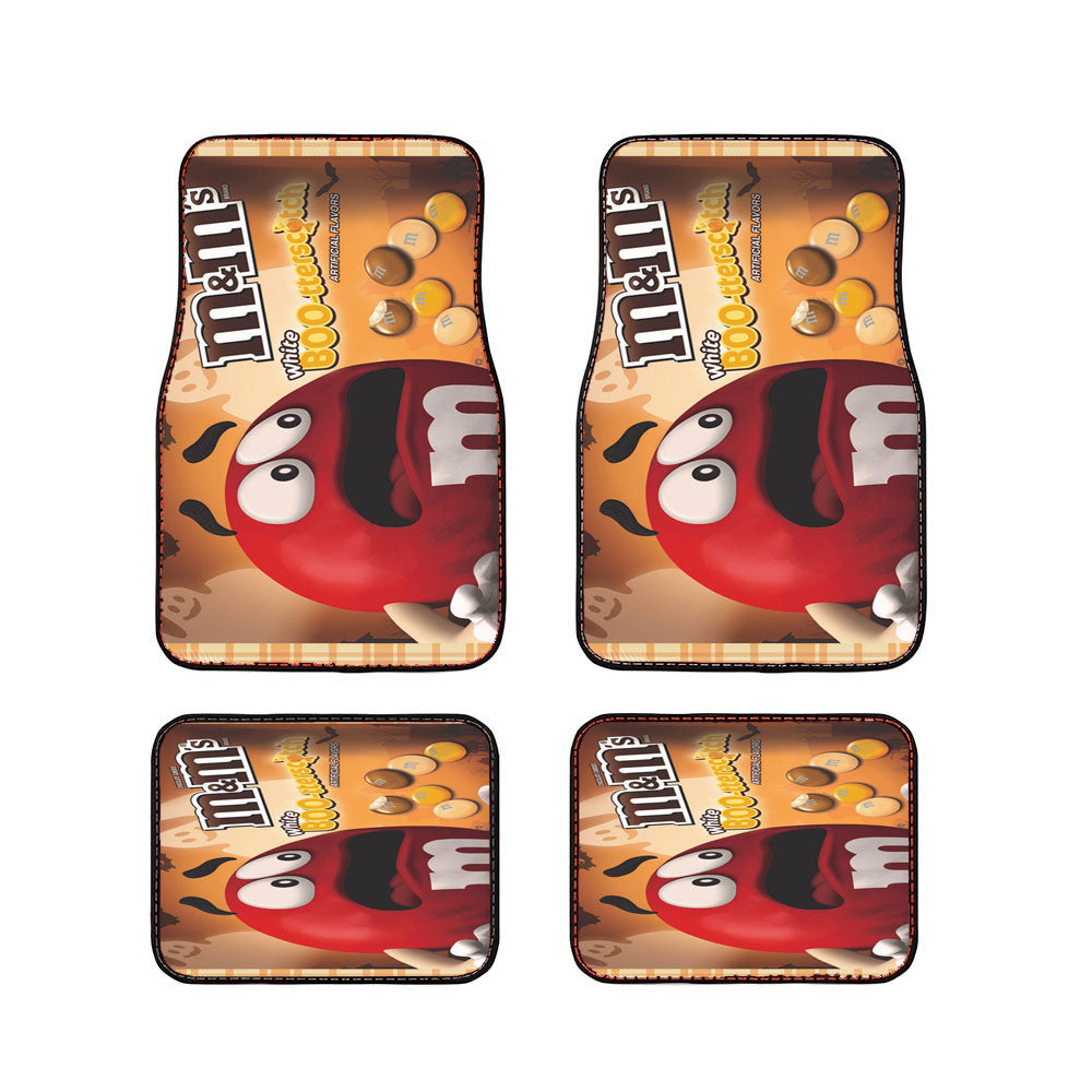 M&M White Bootterscotch Atificial Flavors Candy Car Floor Mats Accessories