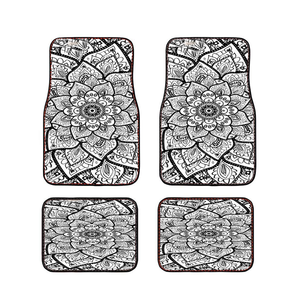 Mandala Flower Car Floor Mats Accessories