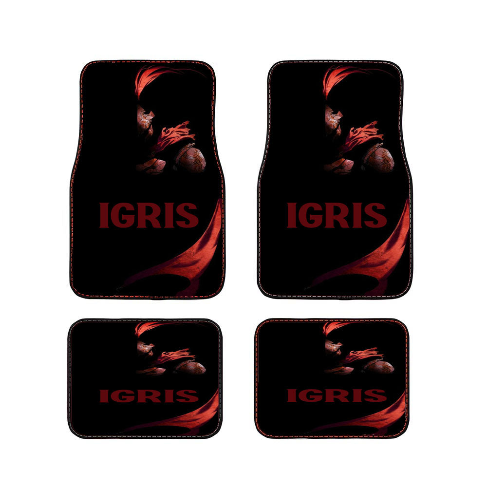 Manhwa Solo Leveling Red Igris Car Floor Mats Accessories