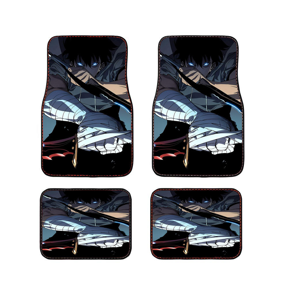Manhwa Solo Leveling Sung Jin Woo Assassins Car Floor Mats Accessories