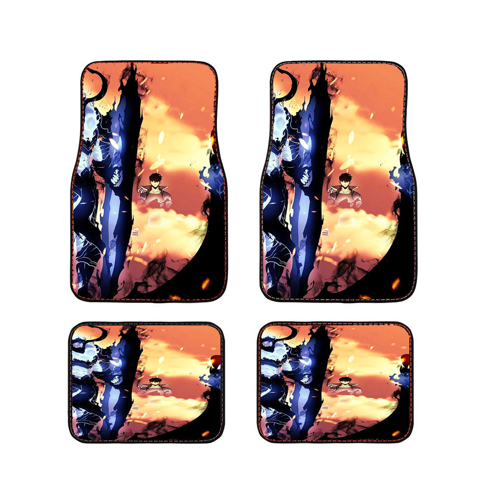 Manhwa Solo Leveling Sung Jin Woo Igris Iron Car Floor Mats Accessories