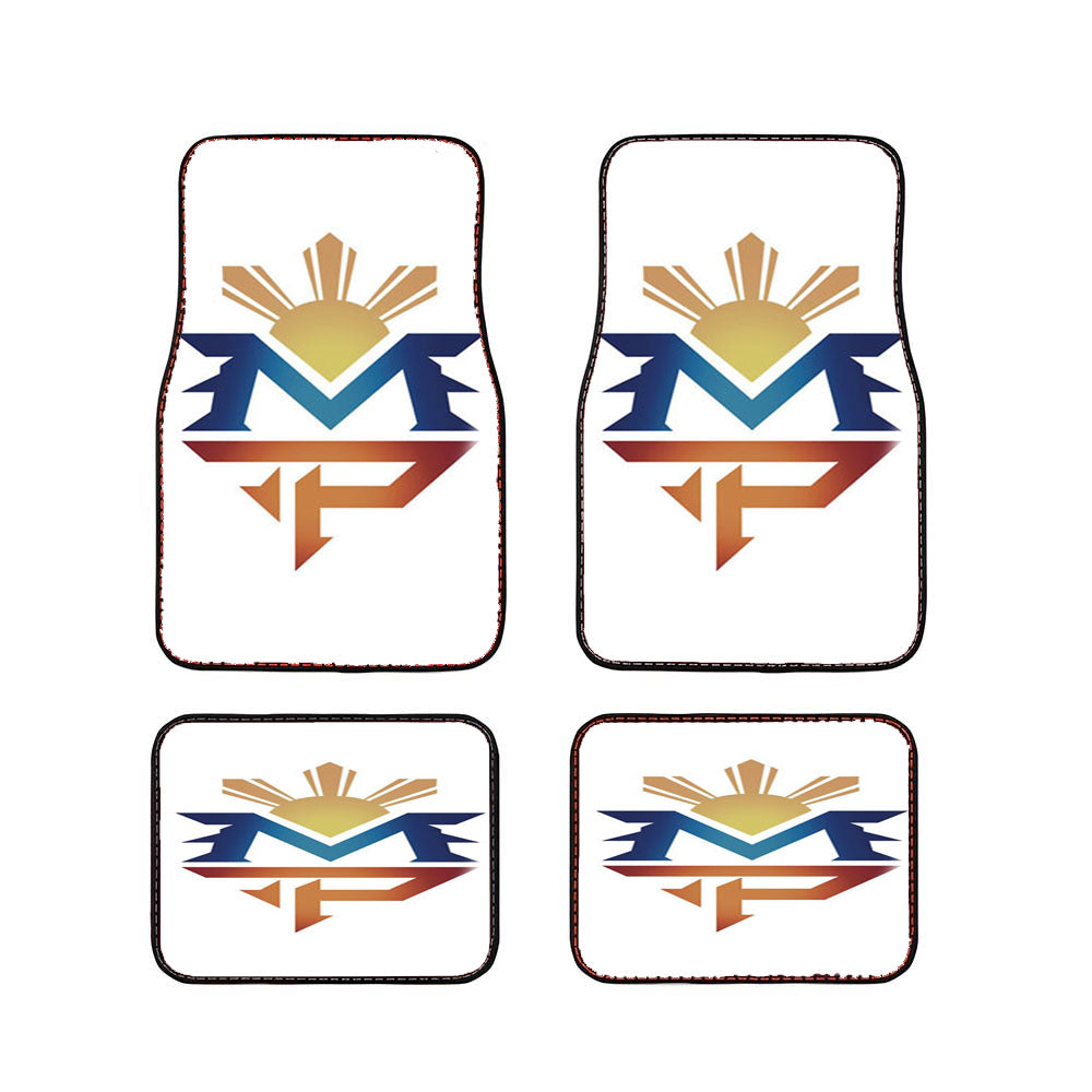 Manny Pacquiao Logo Ranbow Car Floor Mats Accessories
