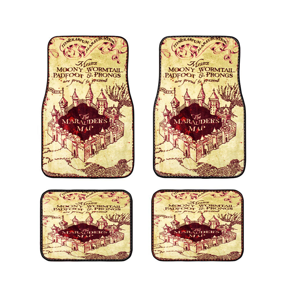 Marauders Map Harry Potter Car Floor Mats Accessories