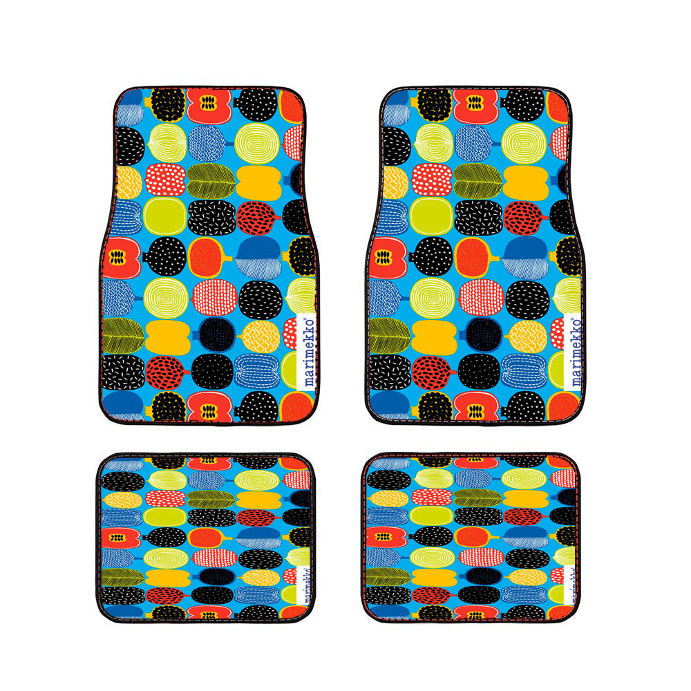 Marimekko Fruits Kompottimonogram Heritage Car Floor Mats Accessories