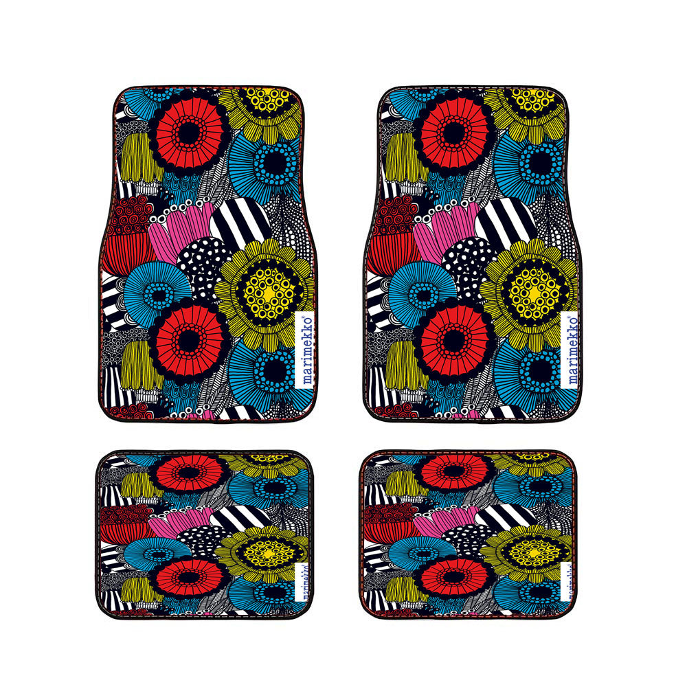 Marimekko Siirtolapuutarha Flower Car Floor Mats Accessories