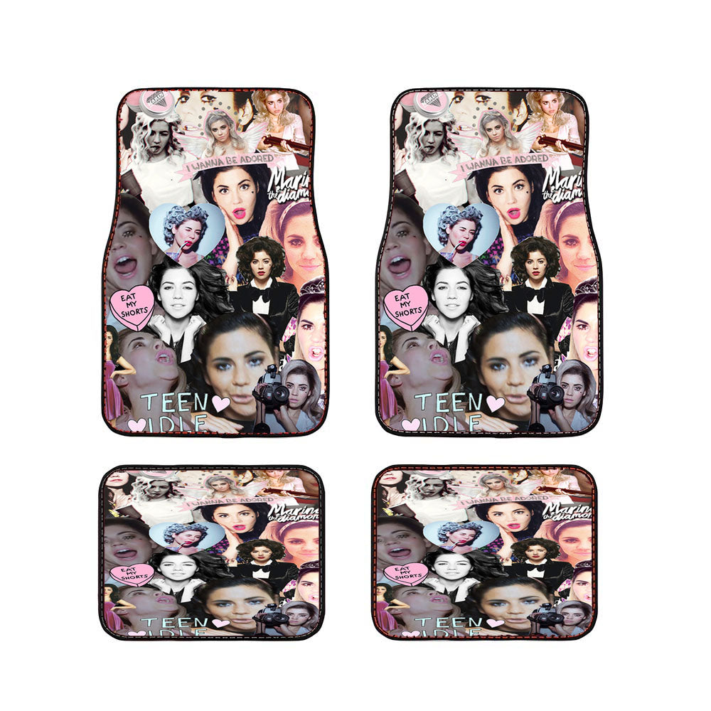 Marina And The Diamonds Collage Car Floor Mats Accessories