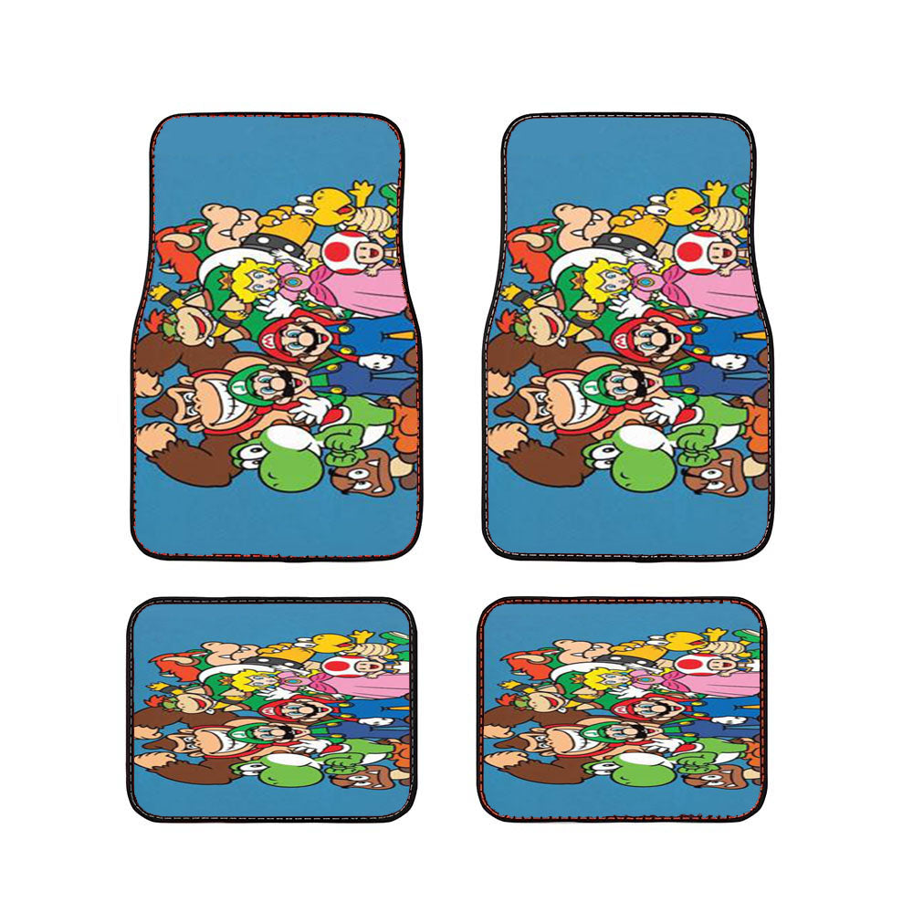Mario Family Car Floor Mats Accessories