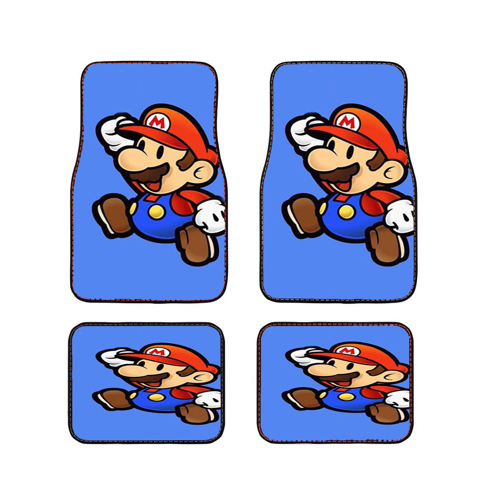Mario Paper Car Floor Mats Accessories