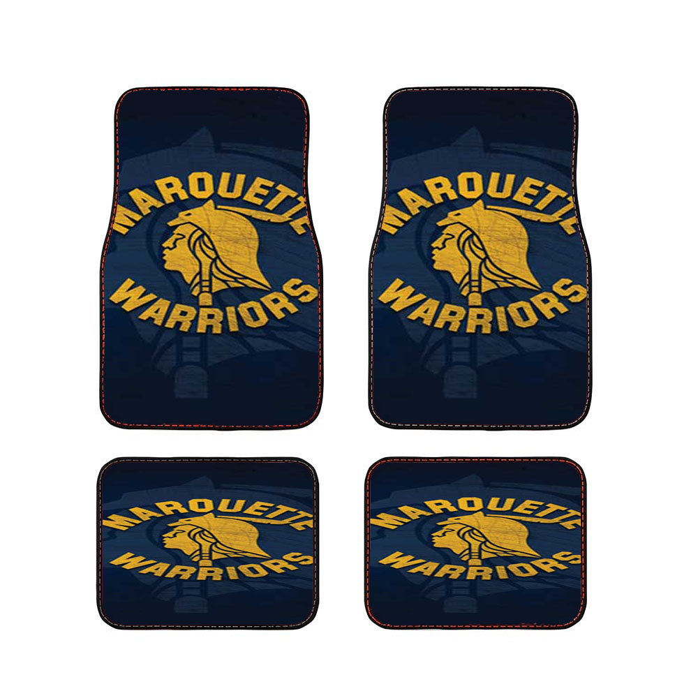 Marquette Warriors Logo Scratch Car Floor Mats Accessories