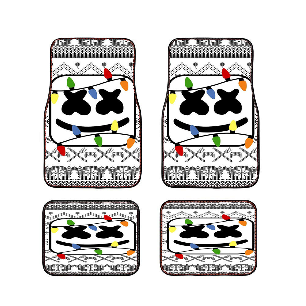 Marshmello Christmas Car Floor Mats Accessories