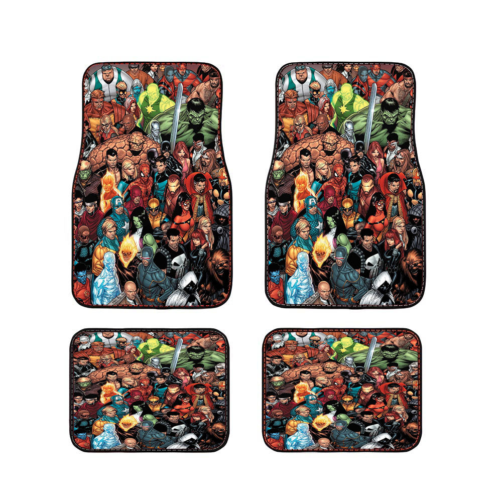 Marvel All Character Car Floor Mats Accessories