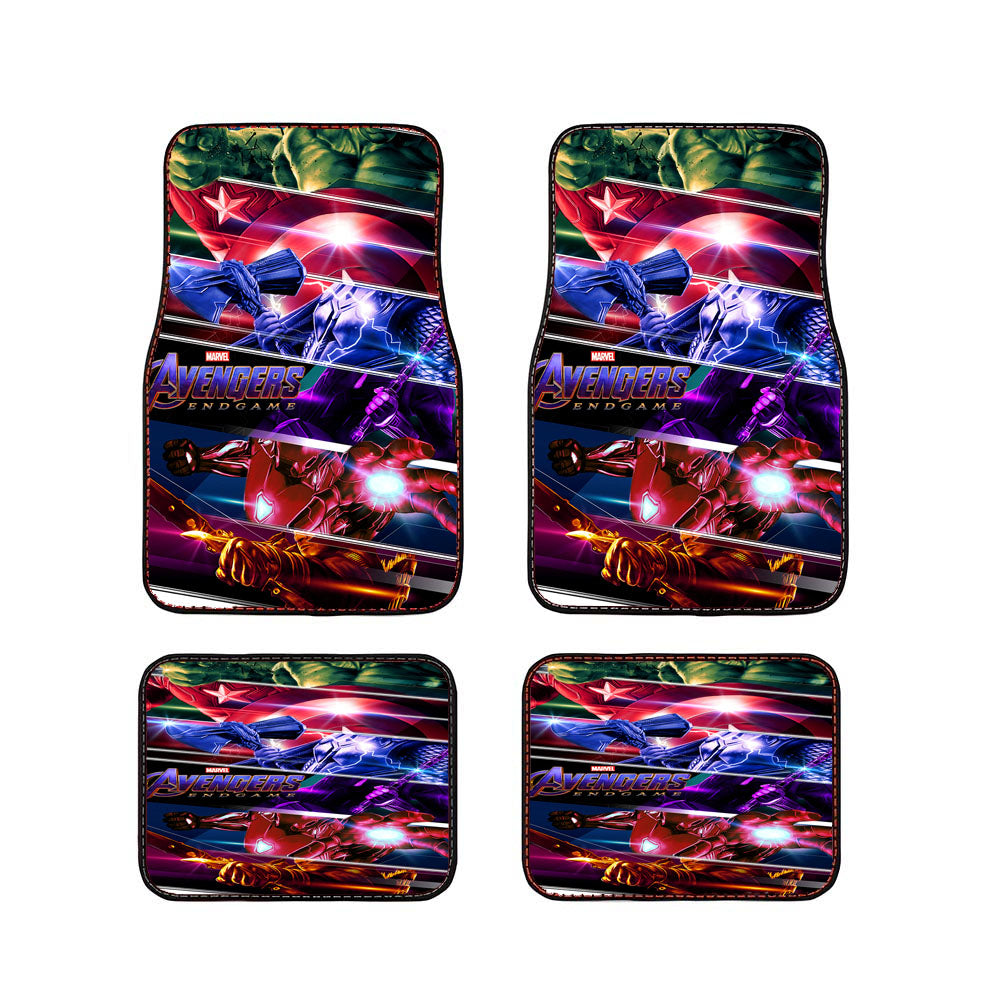Marvel Avengers Endgame Heroes Poster Car Floor Mats Accessories