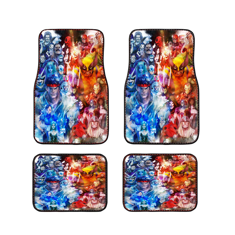 Marvel Capcom Collections Characters Car Floor Mats Accessories