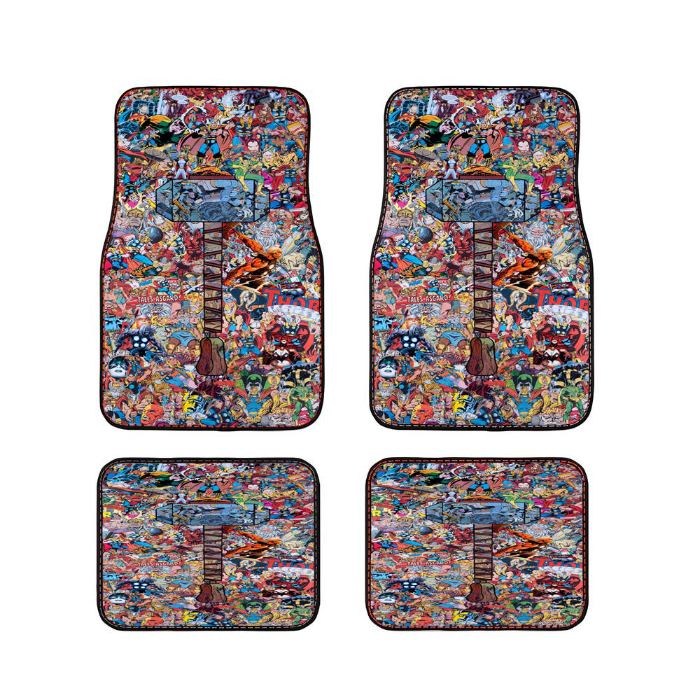 Marvel Collage Car Floor Mats Accessories
