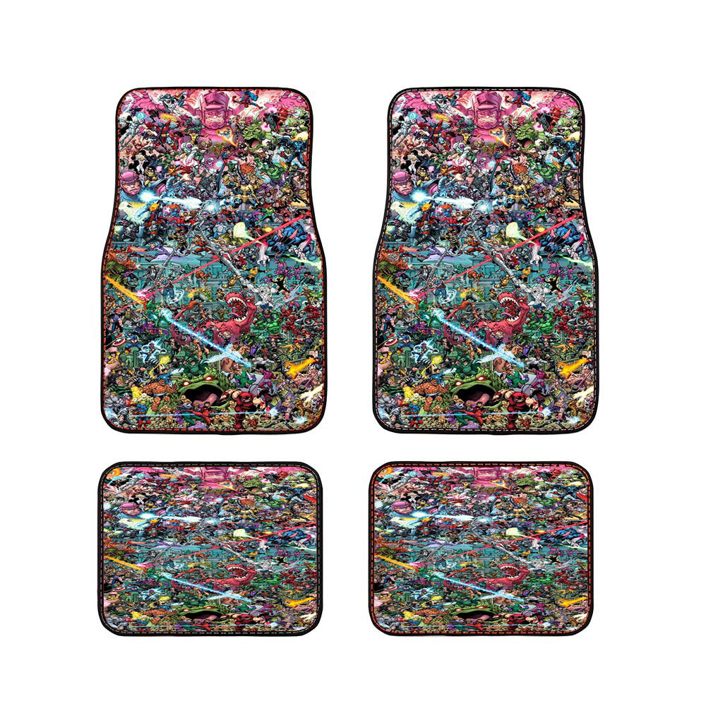 Marvel Comic All Character Collection Car Floor Mats Accessories
