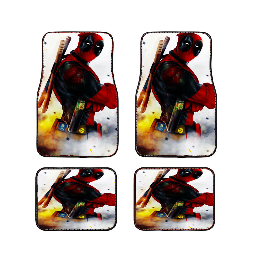 Marvel Deadpool Swag Car Floor Mats Accessories
