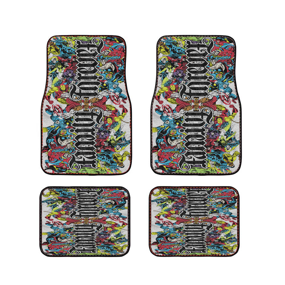 Marvel Family Forever Car Floor Mats Accessories